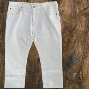 American Eagle White Straight Leg Jeans